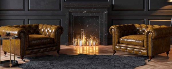 Fauteuil club cuir