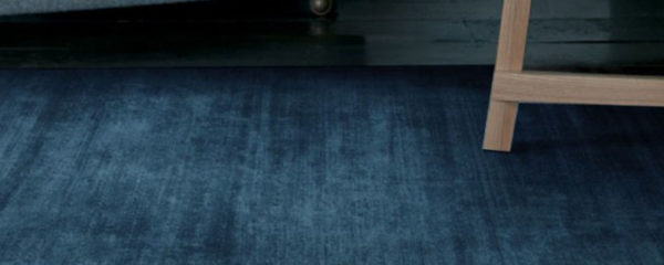 tapis bleu canard